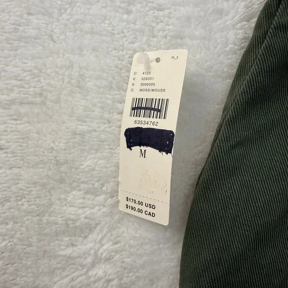 Anthropologie South Filly Goods Cross Back Overalls Women M Green Utility Boho - Picture 7 of 11